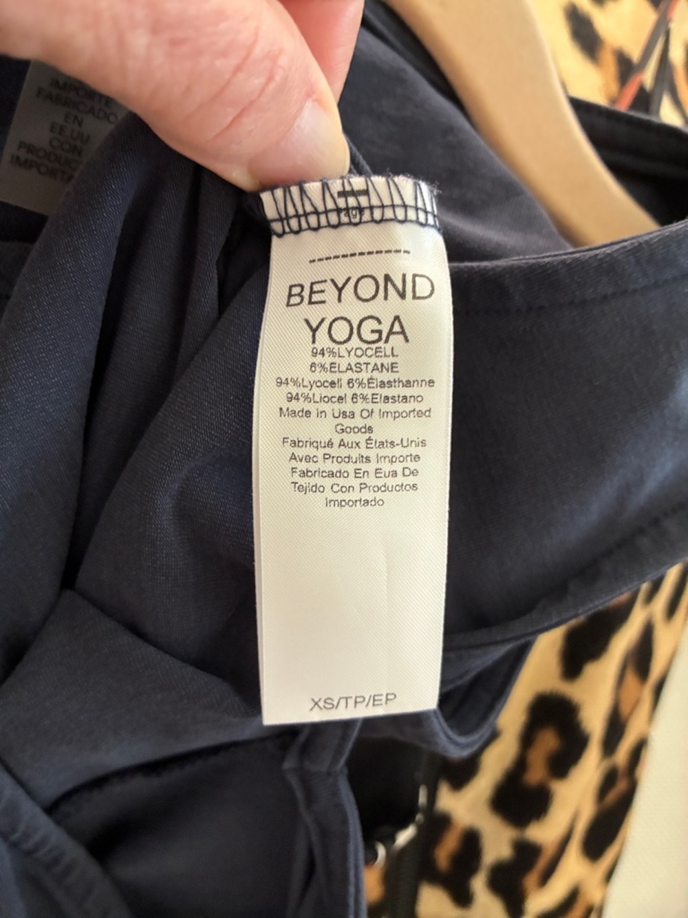 Beyond Yoga Navy Twist-yFront Midi Dress - Picture 5 of 5